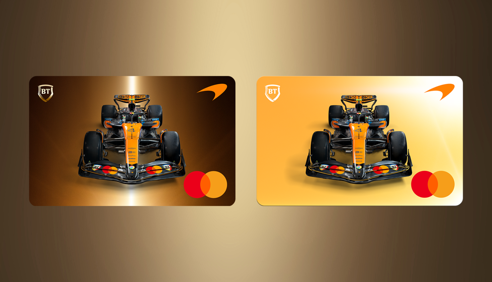 World's first cards in partnership with McLaren Formula 1 Team